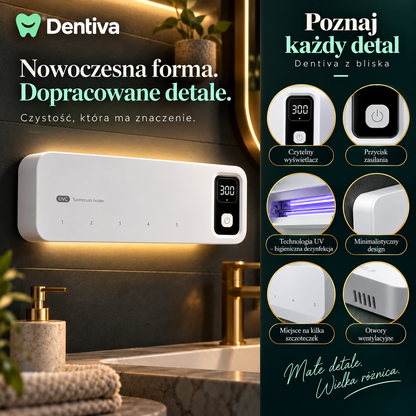 Dentiva PRO 2.0 – Inteligentny uchwyt UV do szczoteczek
